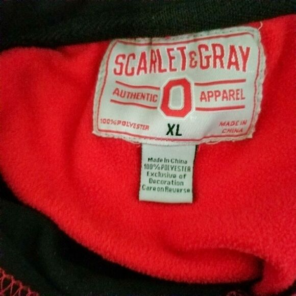 Scarlett and Gray Ohio State hooded sweatshirt - Picture 2 of 3